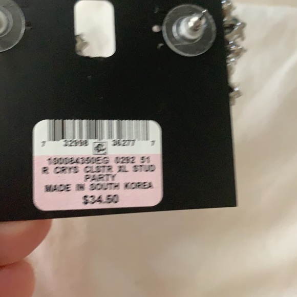 Crystal color wedding earrings - Picture 4 of 4